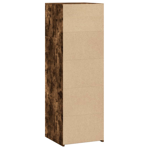 vidaXL Highboard Räuchereiche 40x41x124 cm Holzwerkstoff