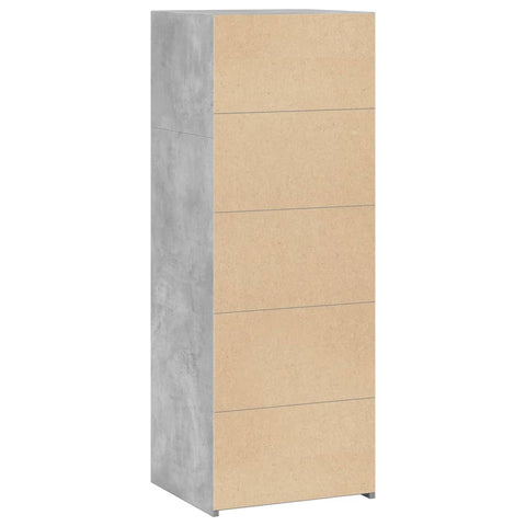 vidaXL Highboard Betongrau 45x41x124 cm Holzwerkstoff