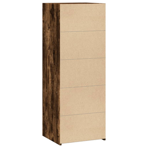 vidaXL Highboard Räuchereiche 45x41x124 cm Holzwerkstoff