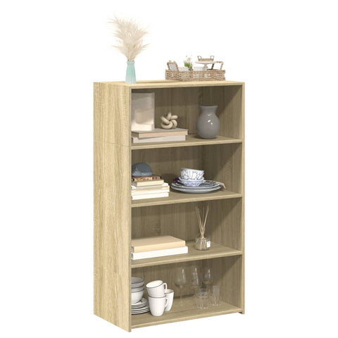 vidaXL Highboard Sonoma-Eiche 70x41x124 cm Holzwerkstoff