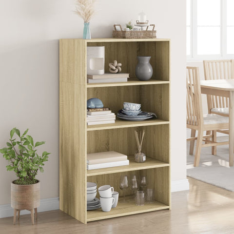 vidaXL Highboard Sonoma-Eiche 70x41x124 cm Holzwerkstoff