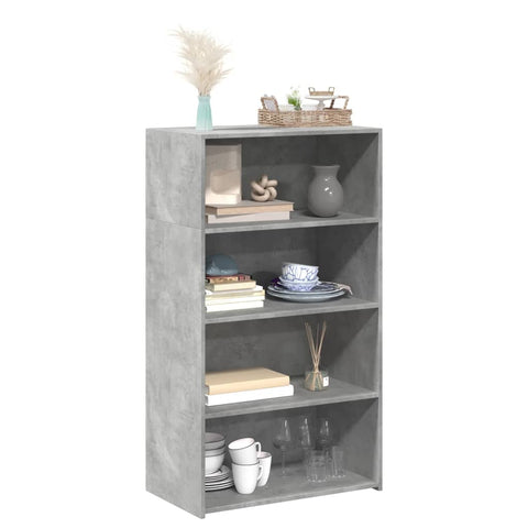 vidaXL Highboard Betongrau 70x41x124 cm Holzwerkstoff