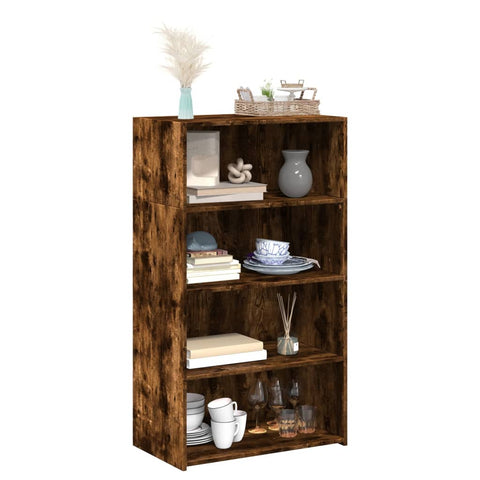 vidaXL Highboard Räuchereiche 70x41x124 cm Holzwerkstoff