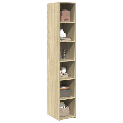 vidaXL Highboard Sonoma-Eiche 30x41x185 cm Holzwerkstoff