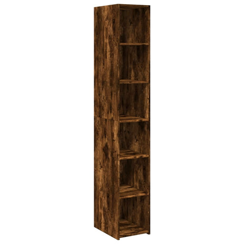 vidaXL Highboard Räuchereiche 30x41x185 cm Holzwerkstoff