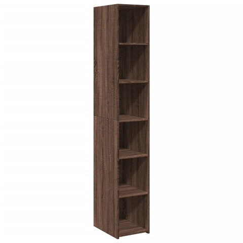 vidaXL Highboard Braun Eichen-Optik 30x41x185 cm Holzwerkstoff