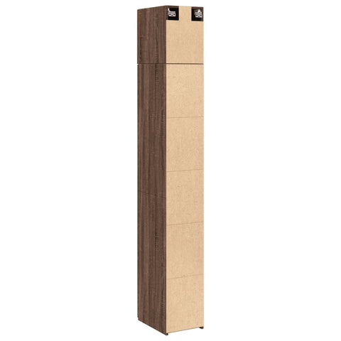 vidaXL Hochschrank Schmal Eichen-Optik 30x42,5x225 cm Holzwerkstoff