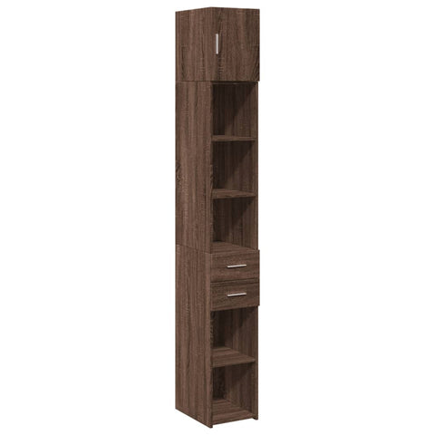 vidaXL Hochschrank Schmal Eichen-Optik 30x42,5x225 cm Holzwerkstoff