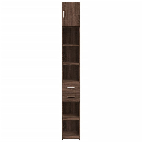 vidaXL Hochschrank Schmal Eichen-Optik 30x42,5x225 cm Holzwerkstoff