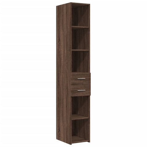 vidaXL Hochschrank Schmal Eichen-Optik 30x42,5x225 cm Holzwerkstoff