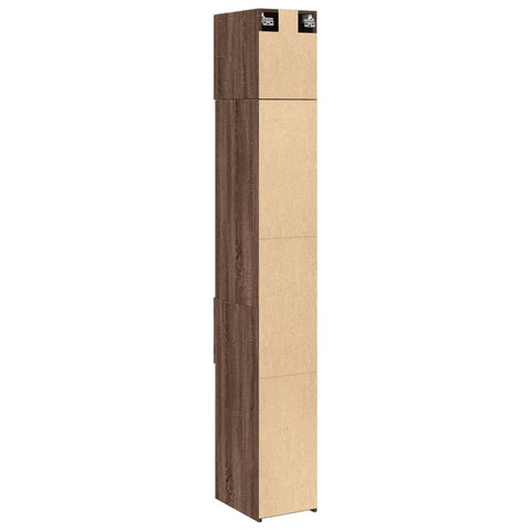 vidaXL Hochschrank Schmal Eichen-Optik 30x42,5x225 cm Holzwerkstoff