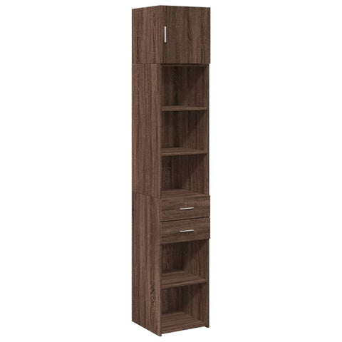 vidaXL Hochschrank Schmal Eichen-Optik 40x42,5x225 cm Holzwerkstoff