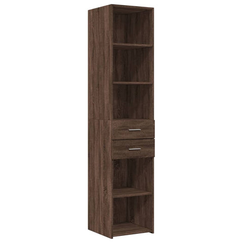 vidaXL Hochschrank Schmal Eichen-Optik 40x42,5x225 cm Holzwerkstoff