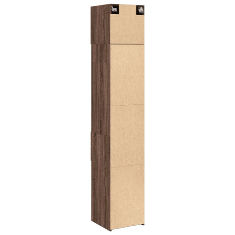 vidaXL Hochschrank Schmal Eichen-Optik 40x42,5x225 cm Holzwerkstoff