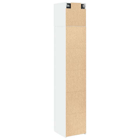 vidaXL Hochschrank Schmal Weiß 40x42,5x225 cm Holzwerkstoff