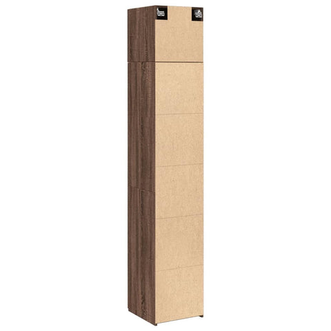 vidaXL Hochschrank Schmal Eichen-Optik 40x42,5x225 cm Holzwerkstoff