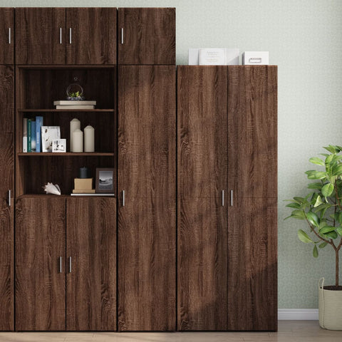 vidaXL Hochschrank Schmal Eichen-Optik 40x42,5x225 cm Holzwerkstoff