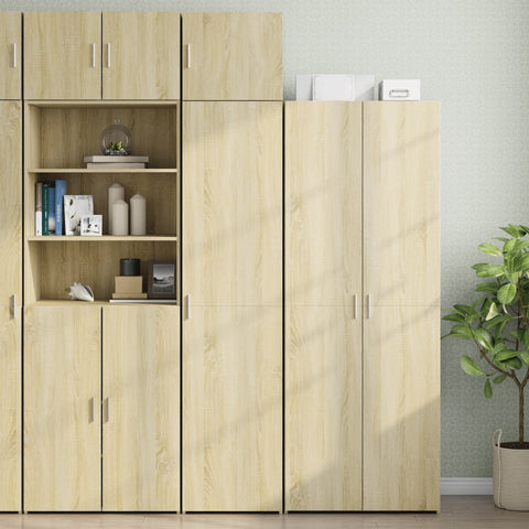 vidaXL Hochschrank Schmal Sonoma-Eiche 45x42,5x225 cm Holzwerkstoff