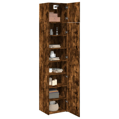 vidaXL Hochschrank Schmal Räuchereiche 45x42,5x225 cm Holzwerkstoff