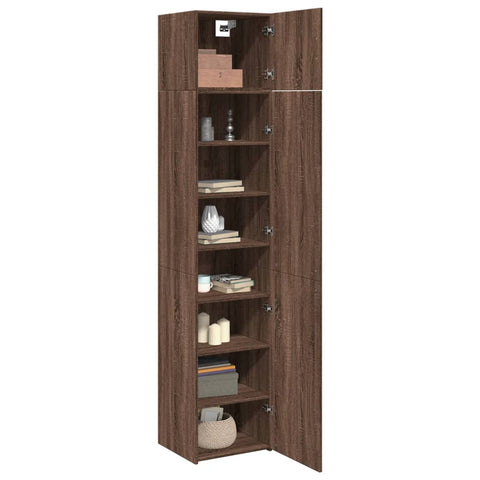 vidaXL Hochschrank Schmal Eichen-Optik 45x42,5x225 cm Holzwerkstoff