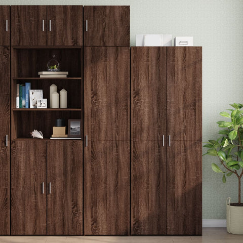 vidaXL Hochschrank Schmal Eichen-Optik 45x42,5x225 cm Holzwerkstoff