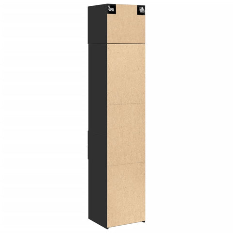 vidaXL Hochschrank Schmal Schwarz 45x42,5x225 cm Holzwerkstoff