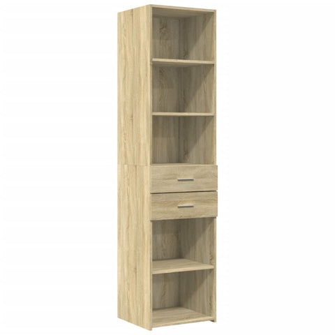 vidaXL Hochschrank Schmal Sonoma-Eiche 45x42,5x225 cm Holzwerkstoff