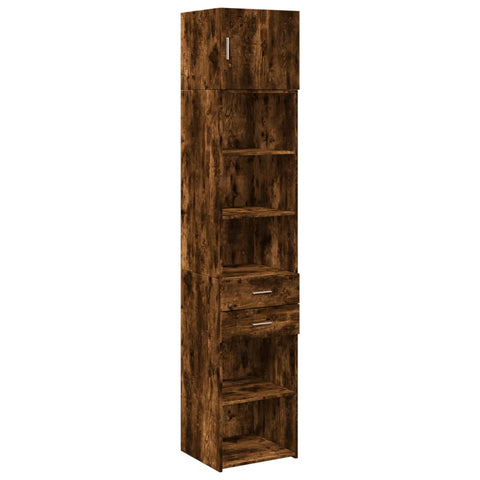 vidaXL Hochschrank Schmal Räuchereiche 45x42,5x225 cm Holzwerkstoff