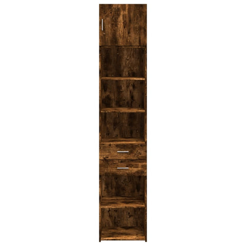 vidaXL Hochschrank Schmal Räuchereiche 45x42,5x225 cm Holzwerkstoff