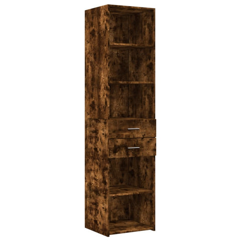 vidaXL Hochschrank Schmal Räuchereiche 45x42,5x225 cm Holzwerkstoff