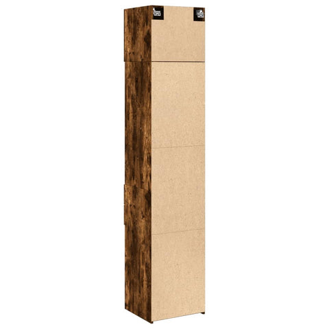 vidaXL Hochschrank Schmal Räuchereiche 45x42,5x225 cm Holzwerkstoff