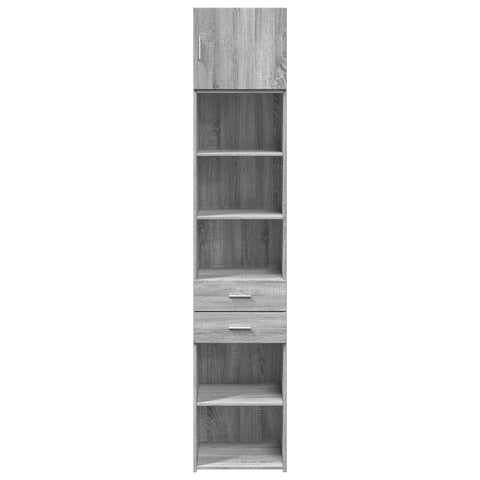 vidaXL Hochschrank Schmal Grau Sonoma 45x42,5x225 cm Holzwerkstoff