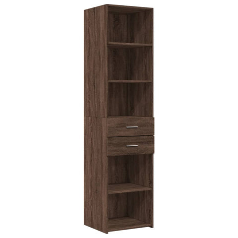 vidaXL Hochschrank Schmal Eichen-Optik 45x42,5x225 cm Holzwerkstoff