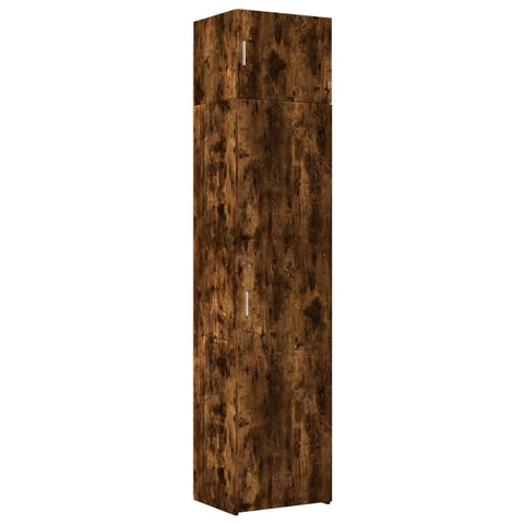 vidaXL Hochschrank Schmal Räuchereiche 50x42,5x225 cm Holzwerkstoff