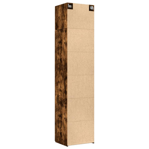 vidaXL Hochschrank Schmal Räuchereiche 50x42,5x225 cm Holzwerkstoff