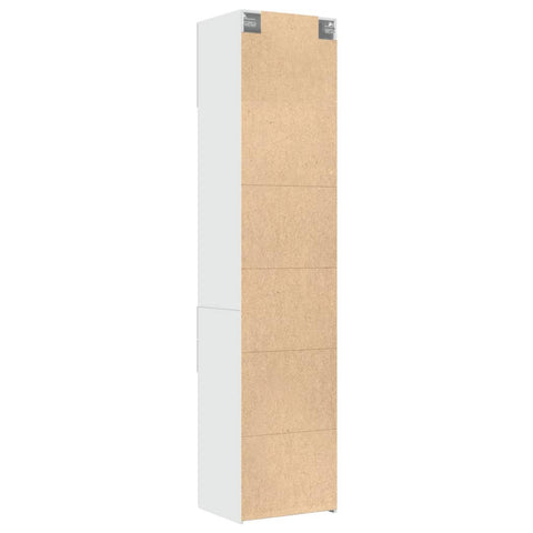 vidaXL Lagerschrank Schlank Weiß 50x42,5x225 cm Holzwerkstoff