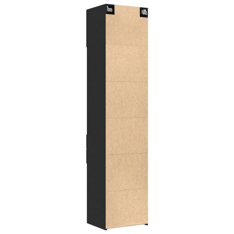 vidaXL Hochschrank Schmal Schwarz 50x42,5x225 cm Holzwerkstoff