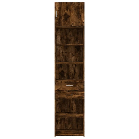 vidaXL Hochschrank Schmal Räuchereiche 50x42,5x225 cm Holzwerkstoff