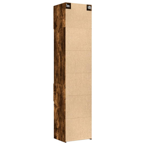 vidaXL Hochschrank Schmal Räuchereiche 50x42,5x225 cm Holzwerkstoff