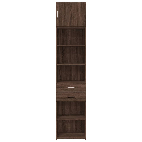 vidaXL Hochschrank Schmal Eichen-Optik 50x42,5x225 cm Holzwerkstoff