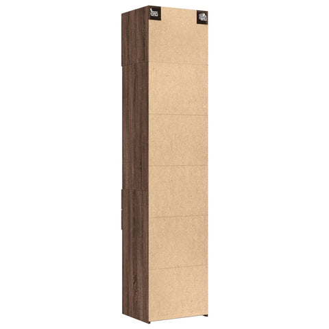 vidaXL Hochschrank Schmal Eichen-Optik 50x42,5x225 cm Holzwerkstoff