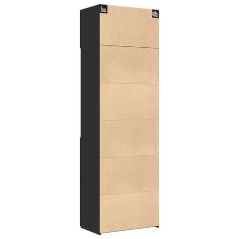 vidaXL Hochschrank Schwarz 70x42,5x225 cm Holzwerkstoff