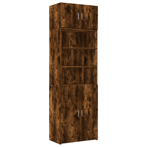 vidaXL Hochschrank Räuchereiche 70x42,5x225 cm Holzwerkstoff