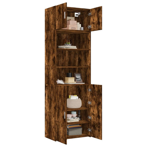 vidaXL Hochschrank Räuchereiche 70x42,5x225 cm Holzwerkstoff