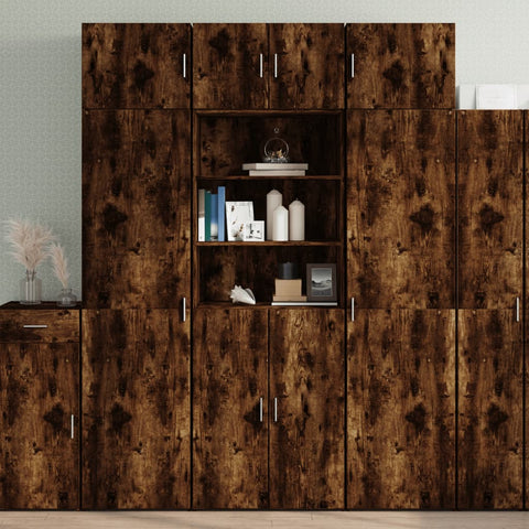 vidaXL Hochschrank Räuchereiche 70x42,5x225 cm Holzwerkstoff