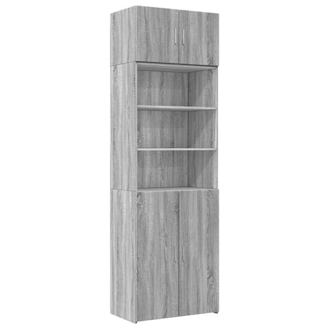 vidaXL Hochschrank Grau Sonoma 70x42,5x225 cm Holzwerkstoff