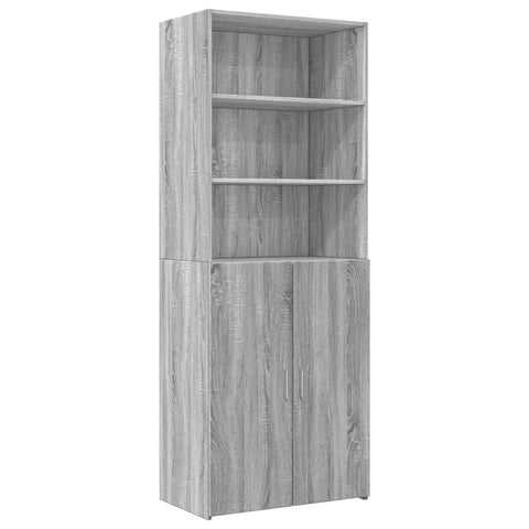 vidaXL Hochschrank Grau Sonoma 70x42,5x225 cm Holzwerkstoff