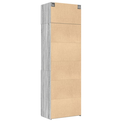 vidaXL Hochschrank Grau Sonoma 70x42,5x225 cm Holzwerkstoff