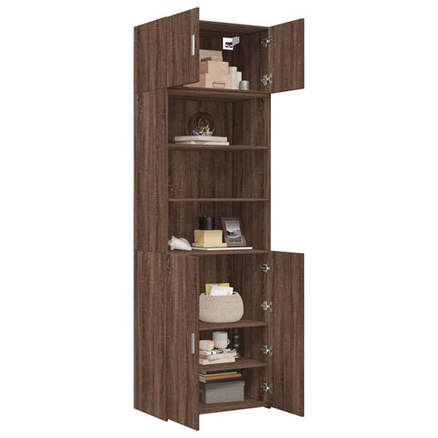 vidaXL Hochschrank Eichen-Optik 70x42,5x225 cm Holzwerkstoff