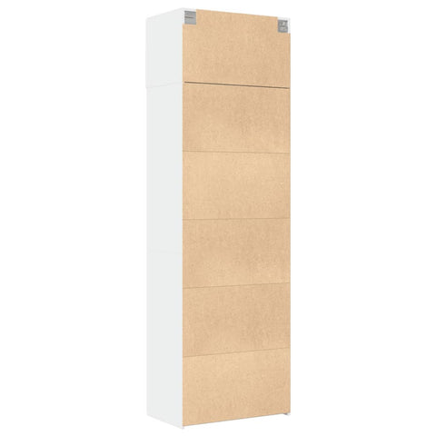 vidaXL Hochschrank Weiß 70x42,5x225 cm Holzwerkstoff